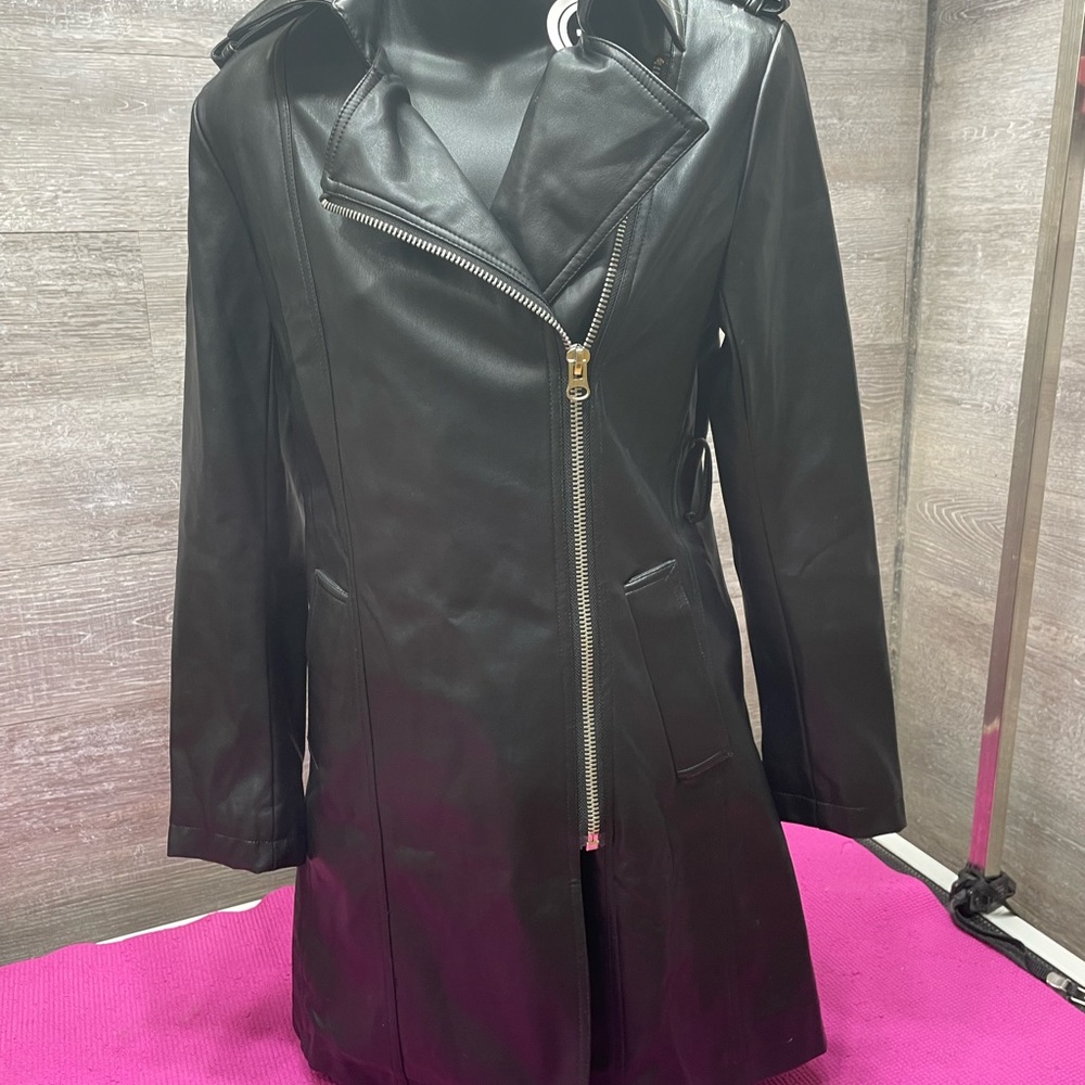 Grace Chow vegan leather jacket M